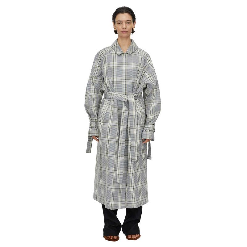 Camilla and Marc Delta Plaid Trench image number 0